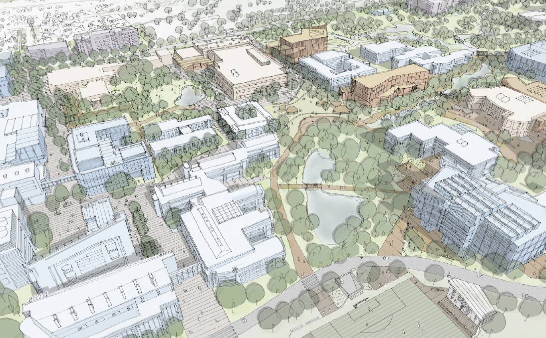 Campus of the future: UOW has released its final 20 year master plan for the Wollongong campus, calling it the "single largest unified planning exercise ever undertaken".