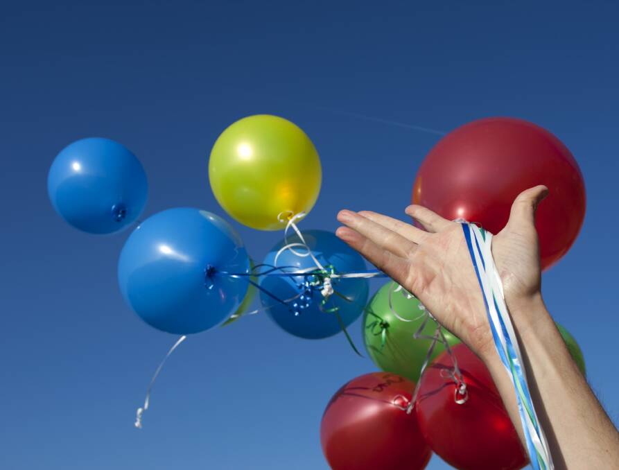 Banned: Shellharbour councillors have moved to reinforce a ban on releasing balloons at public events, but have stopped short of banning their use altogether. 
