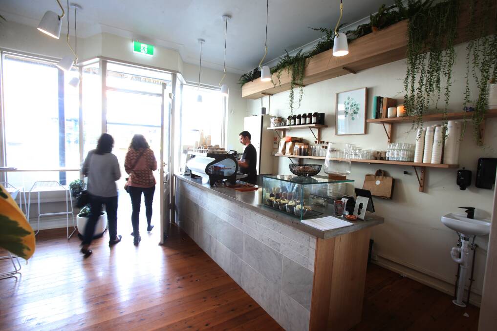 The Keira Street cafe has been kept deliberately small to allow the owners to focus on coffee. Pictures: Robert Peet