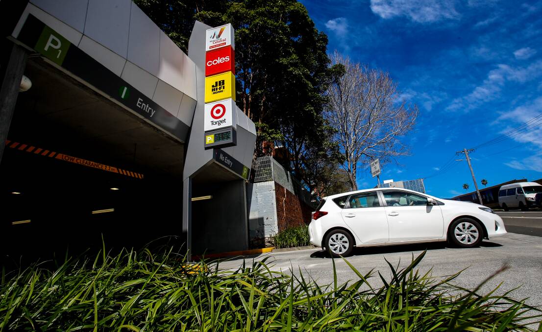 Free weekends: Wollongong Central has finally relented to public pressure and will introduce two hours of free parking on weekends. Picture: Adam McLean.