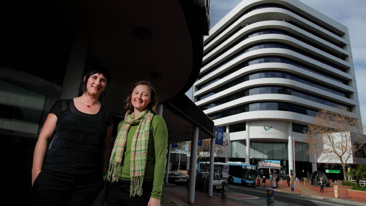 Poll position: Greens co-conveners, Mithra Cox and Cath Blakey, will run for election at Wollongong's council election. Picture: Adam McLean.