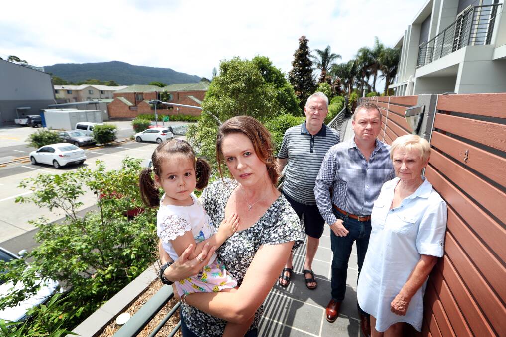 Bin din: Daisy Street residents are fed up with the noise of bottles and cans being emptied at the new Return and Earn facility at Fairy Meadow Woolworths. Picture: Sylvia Liber.