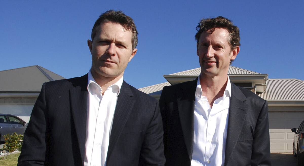 Throsby MP Stephen Jones (right) with Jason Clare during a previous Illawarra visit.