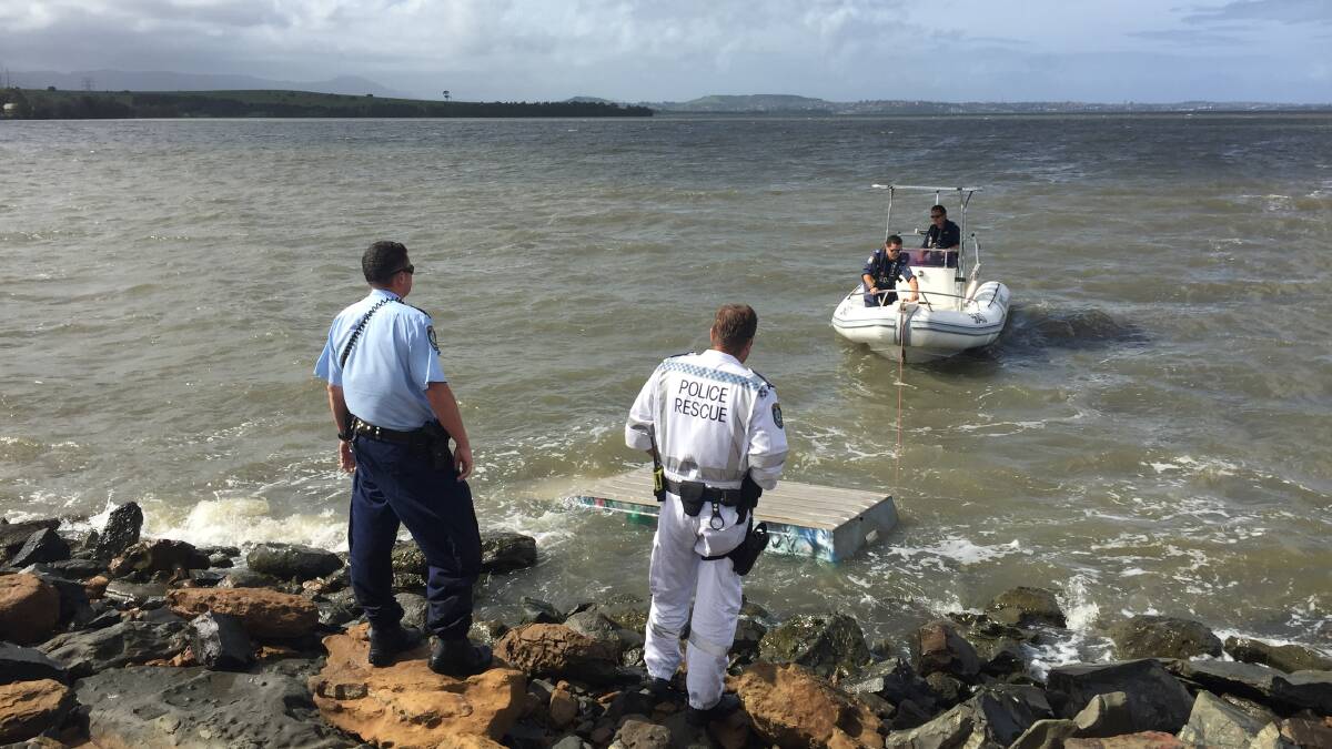 Police rescue have retrieved the boat. Picture: Sylvia Liber.