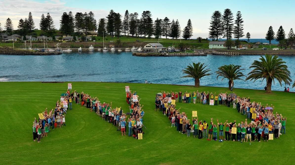 NO MERGER: Kiama residents gathered to form a NO when their town was under threat of amalgamation with the Shoalhaven.