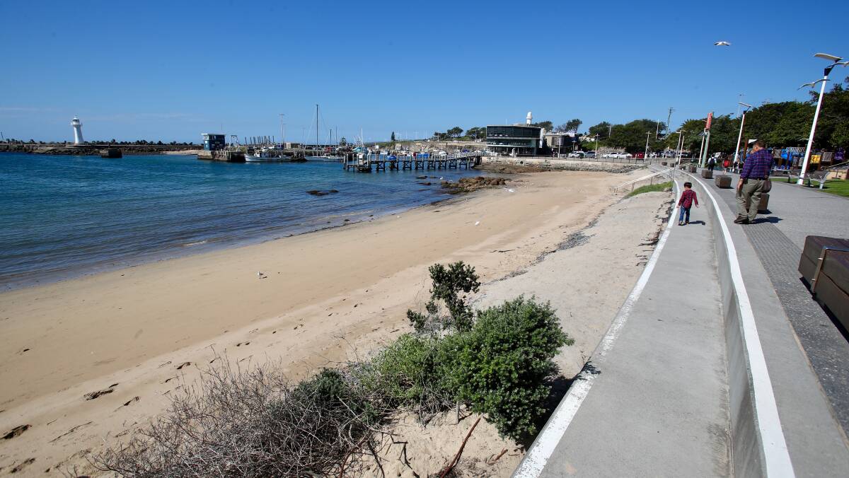 The Belmore Basin damage remains 21 months after the storm. Picture: Adam McLean.