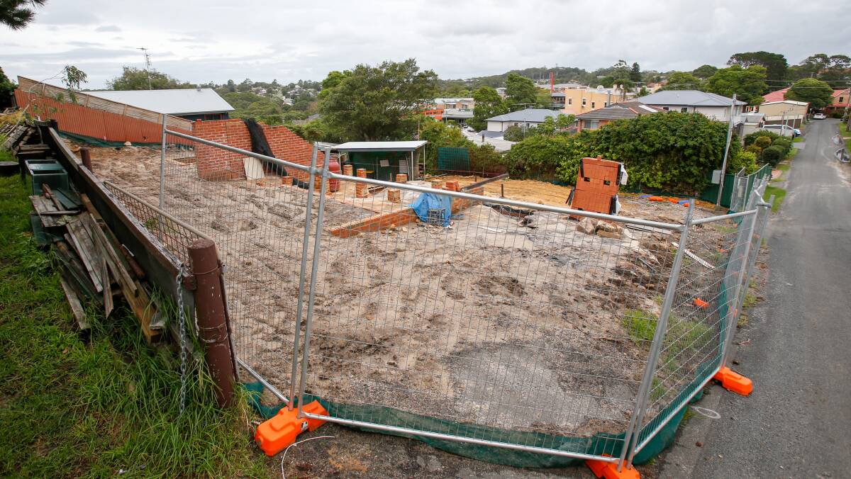 The Parkes Street site in Helensburgh where works have been halted due to complaints about a chemical odour. Pictures: Adam McLean.