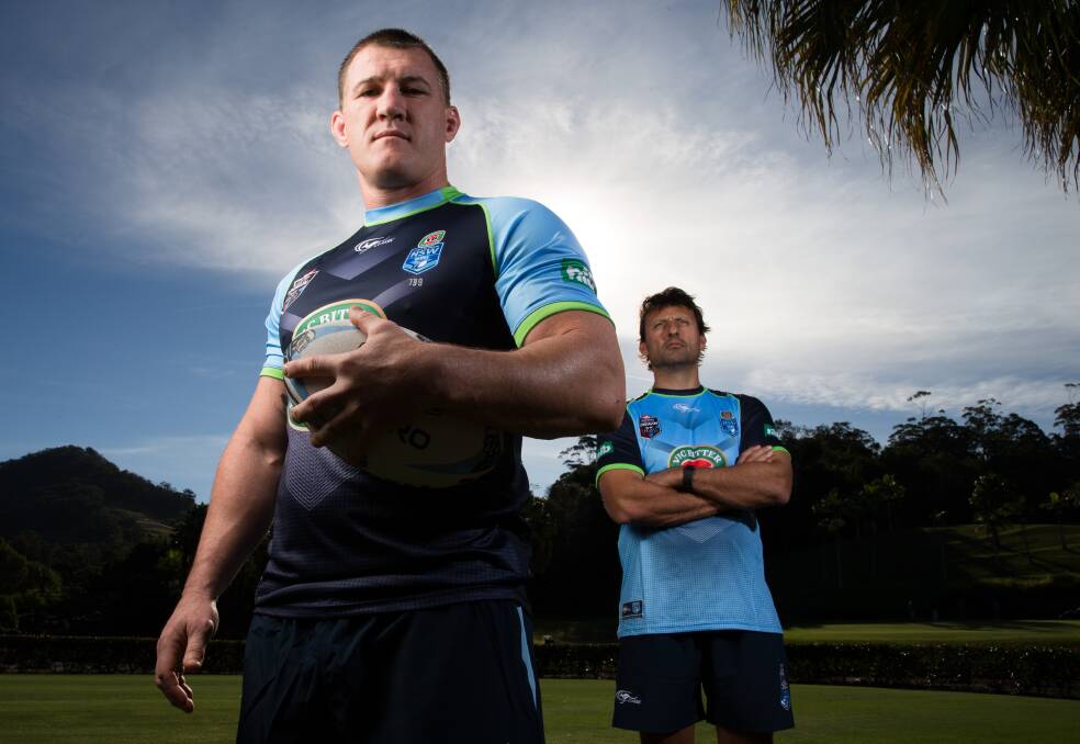 NSW State of Origin Captain Paul Gallen and Coach, Laurie Daley, in Coffs Harbour. 