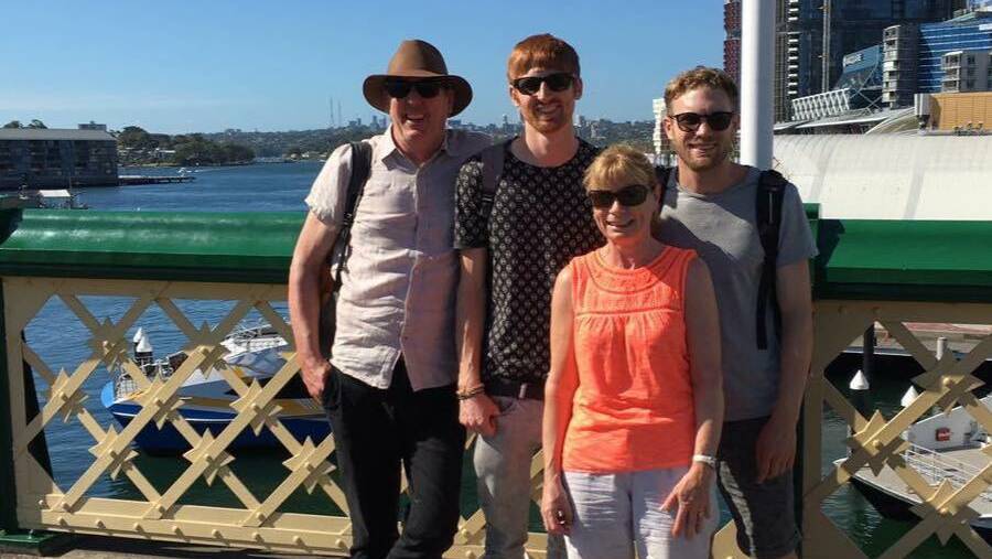 Tragic: The Stotts with their sons Antony (middle) and Kevin. Picture: Facebook