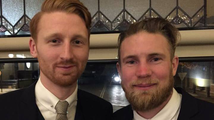 Mates: Antony Stott (left) pictured with his brother Kevin, who was by his side when he died. Picture: Facebook