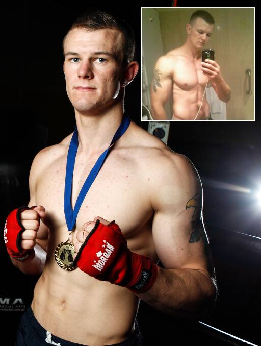 Terrifying: Amateur boxer Leroy Fisher, pictured after his win at the NSW Boxing Championships in 2014, and more recently on Facebook (inset), has confessed to rape.