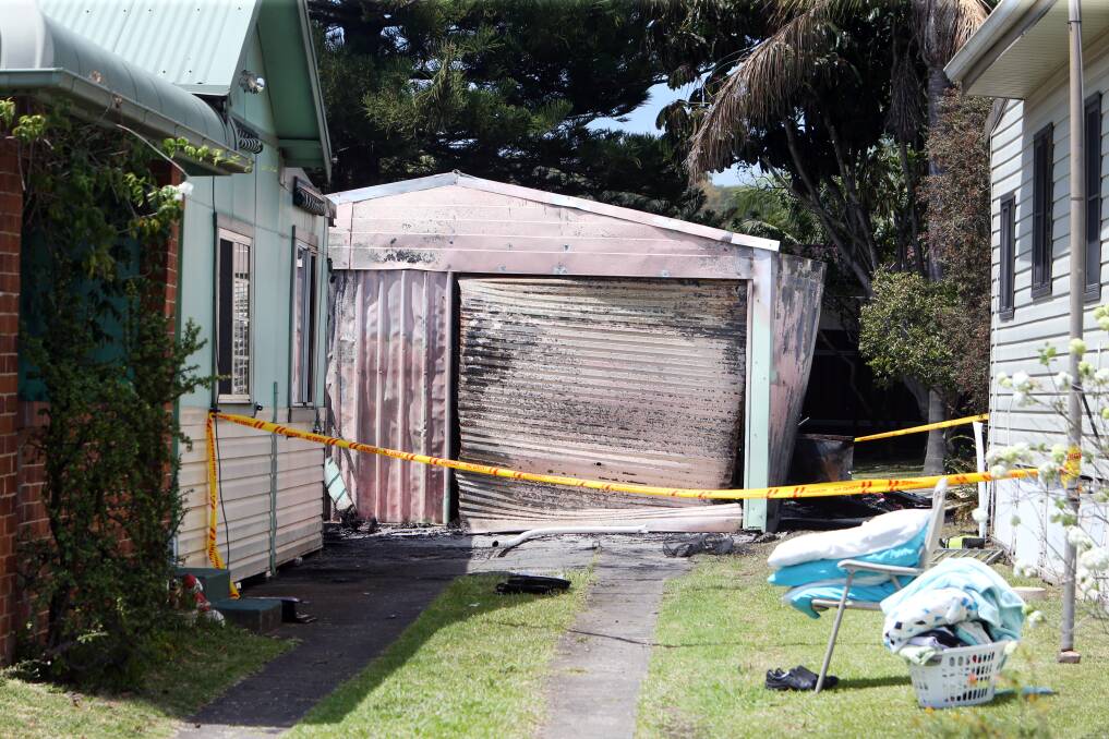 Wrecked: Rebecca Goodchild's family home in Parkes Street, Oak Flats, was torched by a drunk Steven Buckland in November last year, leaving hundreds of thousands of dollars worth of damage.