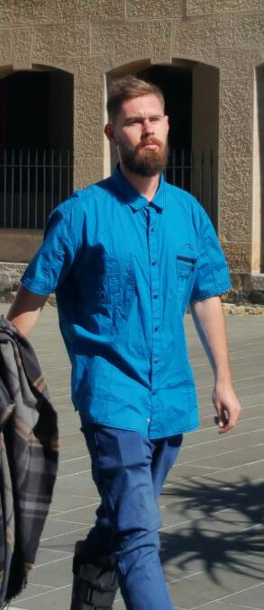 Charged: Dylan Dahl leaves Wollongong courthouse on Wednesday after a brief mention of his case. He will front court again on June 21. Picture: Shannon Tonkin