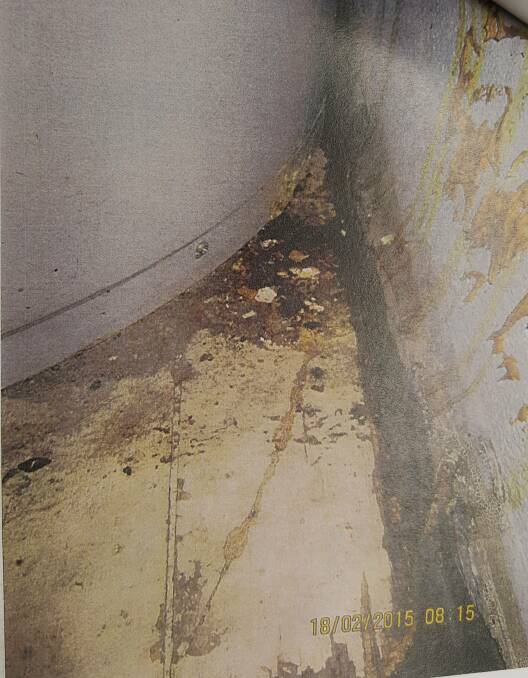 Unhygienic: Inspectors found evidence of rodents and pests including rat faeces near the hot water system on two separate occassions. 