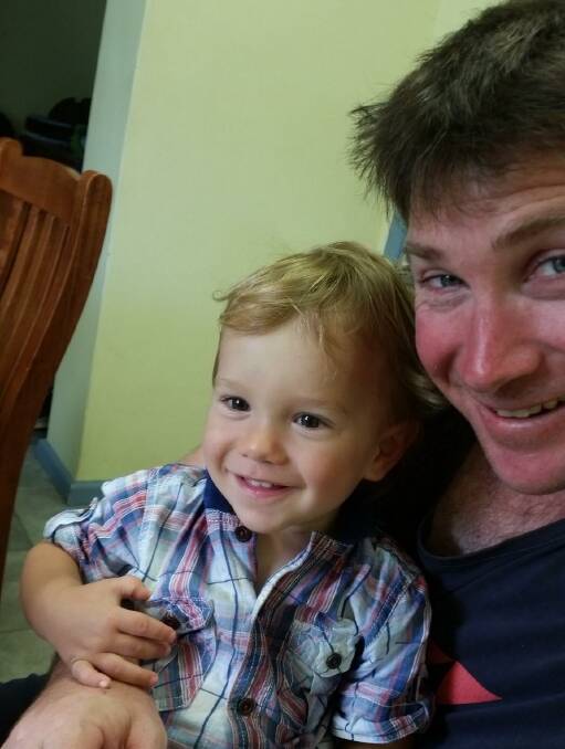Troy with his father Daniel Almond.