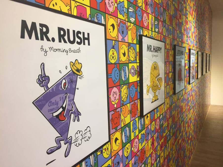 QUIRKY CHARACTERS: A celebration of nearly half a century of the lovable characters from the Mr Men and Little Miss series is on now in Wollongong. Picture: Desiree Savage