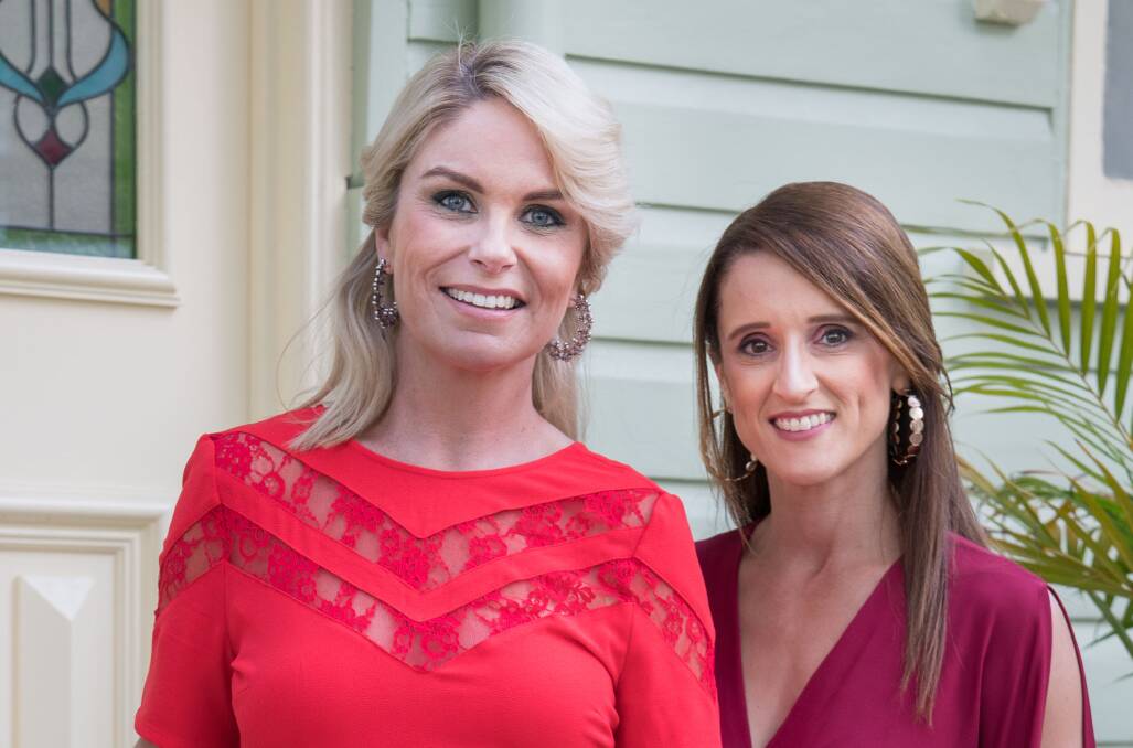 HOUSEWIVES of WOLLONGONG: Mell and Cyn, who both work in a Wollongong law firm, say their organisation skills will push them to the front when they present their instant restaurant on MKR this Sunday. Picture: Supplied