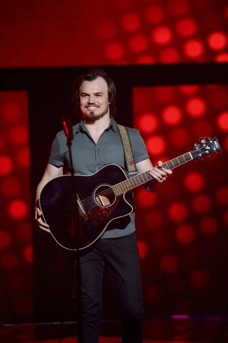 Nathan Lamont at the blind auditions of The Voice 2016. Picture: Supplied
