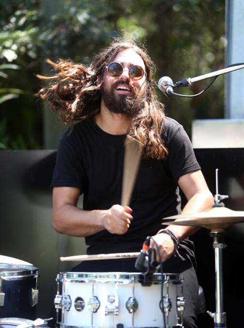 El Grande drummer Joe Mungovan, one of the bands bringing music to the masses for free during UOW O-Week. Picture: Robert Peet
