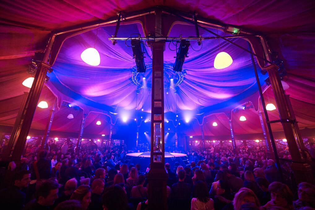 Around 15,000 tickets were sold to an array of shows at the 'Aurora' Spiegeltent, which was setup in the Arts Precinct during April. Picture: John Staples