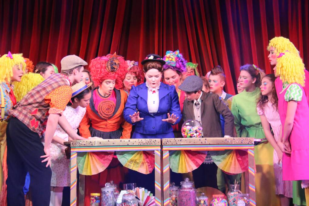 BRAVO: A scene from TIGS' 2017 production of Mary Poppins with CAT Award winner Molly Stewart in the middle. Picture: Supplied