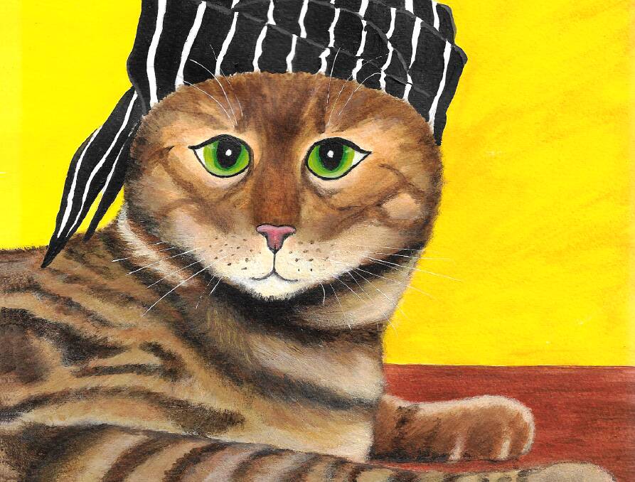 QUIRKY CAT: Philippa Cleal's new book also features a number of new animal characters inspired by her volunteer work with Shoalhaven Zoo. Picture: Supplied