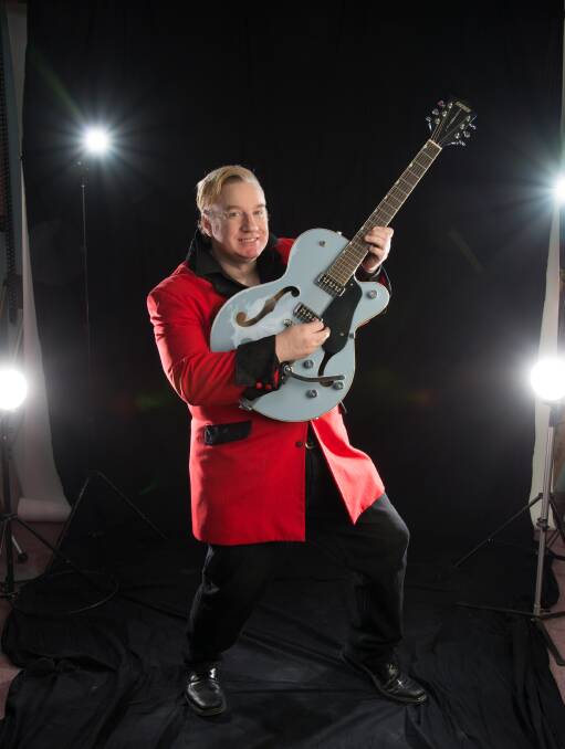 ROCKING ON: Performer Bill Culp, who portrays Carl Perkins, will be at Anita’s Theatre in Thirroul on Friday February 12th with The Sun Records All-Stars.