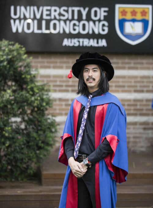 Dr Kevin Jia-Jin Loo received his PhD at the Faculty of Engineering and Information Sciences ceremony at the University of Wollongong on Wednesday. His study of an in-body imaging system to improve prostate cancer radiation treatment accuracy and outcomes. Picture: Supplied