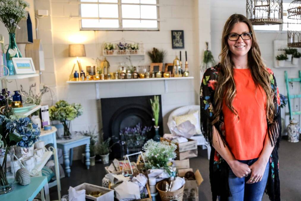 Emily Gough, pictured last year, opened a small business co-op in the old Kiama Furniture building in Collins Street last year. Picture: Georgia Matts