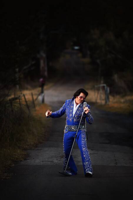 John Collins from Kanahooka, is Elvis. Picture: Sylvia Liber