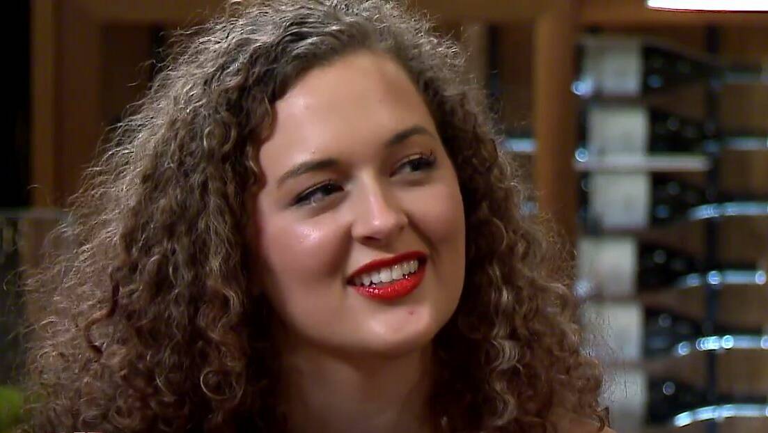 Keira Sigsworth on First Dates. Picture: Prime7