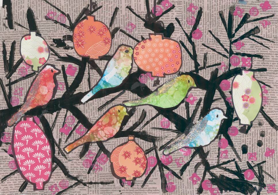 'Birds in the Blossom' by Corrimal student Nick Simovic.