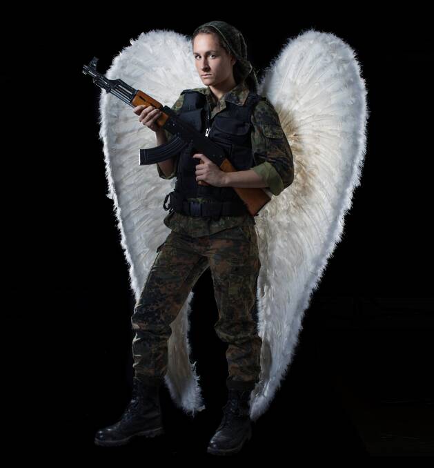 SPELLBINDING: Actress Avital Lvova portrays 'The Angel of Kobane' in a new play at IPAC, based on true events. Picture: Rosalind Furlong