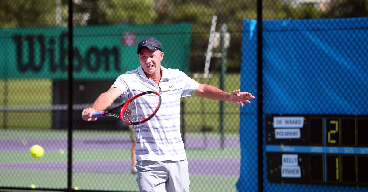 SO CLOSE: Local favourite Ashley Fisher and partner Dayne Kelly fell just short of claiming the Wollongon International #2 doubles crown on Friday. Picture: Sylvia Liber