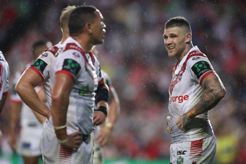 Josh Dugan missed a large chunk of the second half on Tuesday due to a HIA