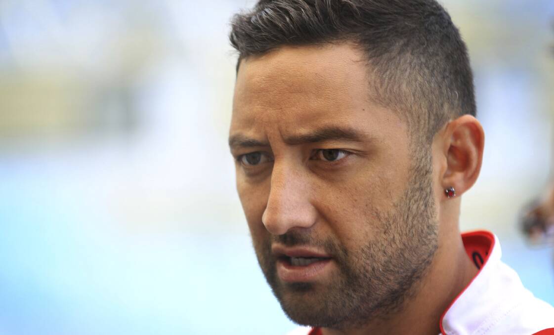 UP IN THE AIR: Dragons halfback Benji Marshall admits he's only a 50-50 chance to remain at the club beyond the 2016 season. Picture: James Alcock