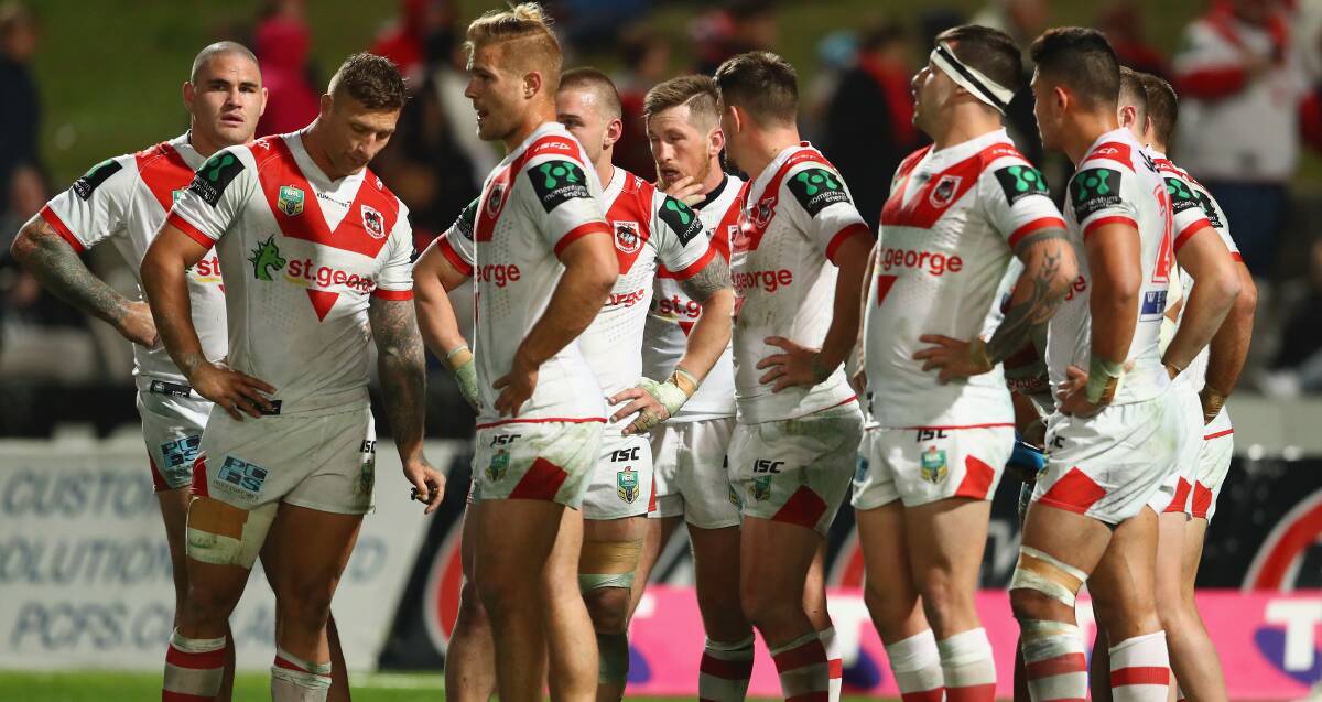 TIGHT SQUEEZE: Dragons coach Paul McGregor says salary cap pressure makes  wholesale changes to his side unlikely despite two sub-par performances. Picture: Getty Images