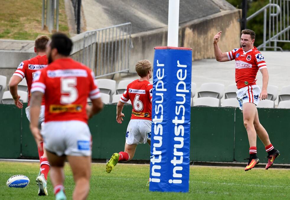 SPEED TO BURN: Jai Field scored a double, including the late match-winner, in Illawarra's thrilling victory over Mounties in last weekend's elimination final. The Steelers take on Canterbury this Sunday. Picture: Brendon Esposito