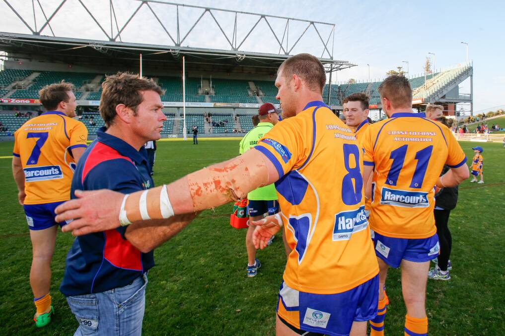 MUTUAL RESPECT: Wests coach Brett Kimmorley (left) and Dapto premiership-winning mentor Michael Henderson will renew their rivalry on Saturday. Picture: Adam McLean