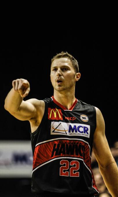 SIXTH MAN: Hawks swingman Tim Coenraad has relished his role as a bench weapon after being "promoted" to the position by coach Rob Beveridge. Picture: Georgia Matts
