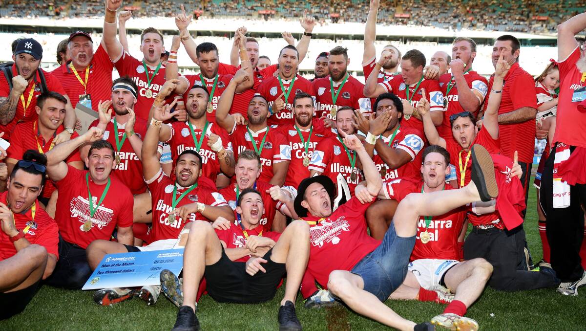 A TASTE OF STEEL: Illawarra claimed the Intrust Super Championship 54-12 at ANZ Stadium on Sunday. Picture: Getty Images