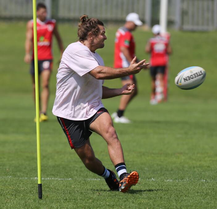 NOT FUSSED: Dragons hooker Mitch Rein is in no rush to secure his future despite coming off contract at season's end. He will start at hooker in Saturday's Charity Shield clash with the Rabbitohs. Picture: Robert Peet.
