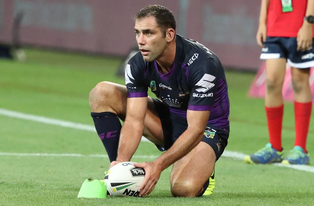 TRUE CLASS: Melbourne captain Cameron Smith ensures the Storm are never out of the fight. Picture: Getty Images