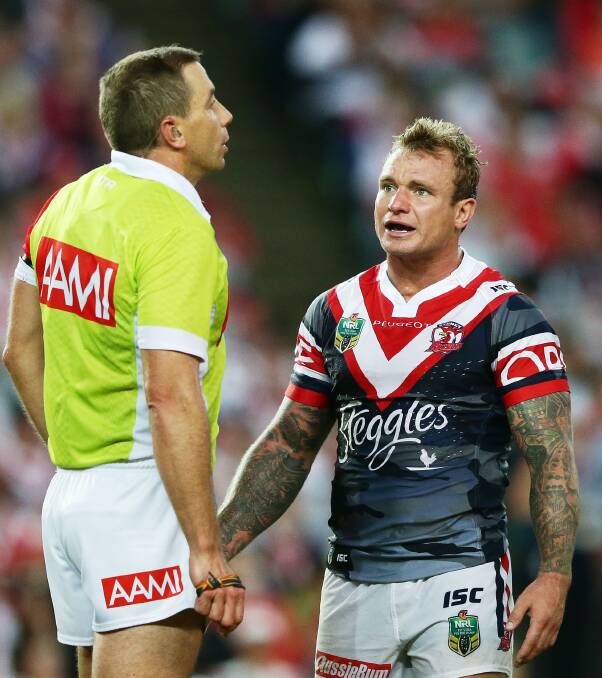 BLAST: Roosters coach Trent Robinson has blasted referee Ben Cummins, accusing him of disrespecting his players. Picture: Getty Images