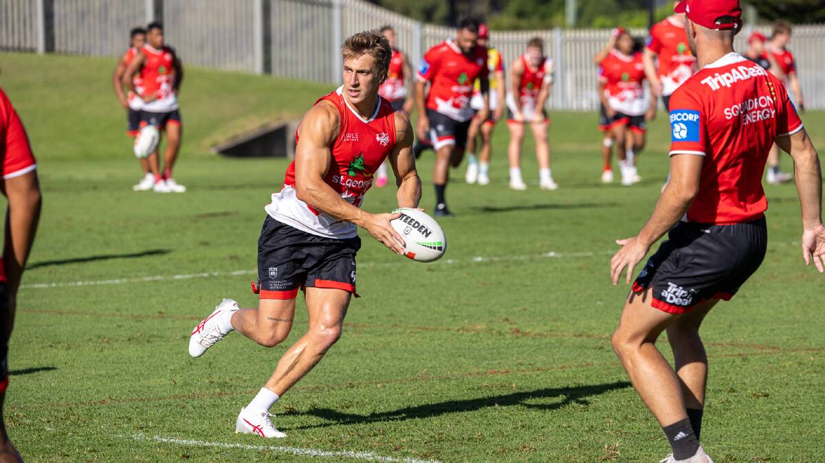 Jesse Marschke will make his NRL debut at age 26 for the Dragons on Saturday. Picture Dragons Media