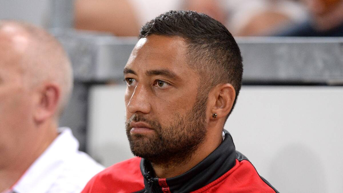 IGNOMINIOUS END: Benji Marshall may have played his last NRL game after being dumped from the Dragons side for Monday's clash with Parramatta. Picture: Getty Images