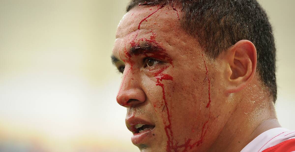 SACRIFICIAL LAMB: Tyson Frizell's one week suspension for lightly coming in contact with a referee was a new low for the game's match review committee. Picture: Getty Images