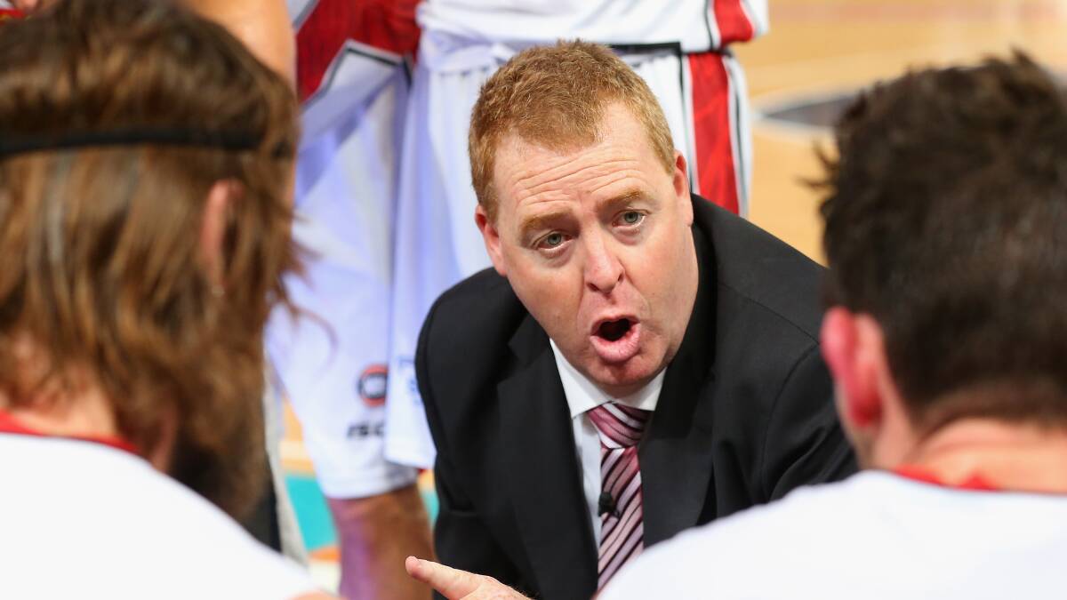 SAME STORY: Illawarra coach Rob Beveridge again lamented his side's effort on the boards in the Hawks 89-77 loss to Adelaide on Saturday. Picture: Getty Images