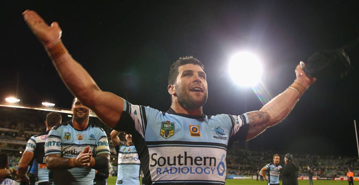 CHIEF ANTAGONIST: Cronulla Sharks hooker Michael Ennis showed why he is one of the game's great pantomime villains in Canberra last week. Picture: Getty Images