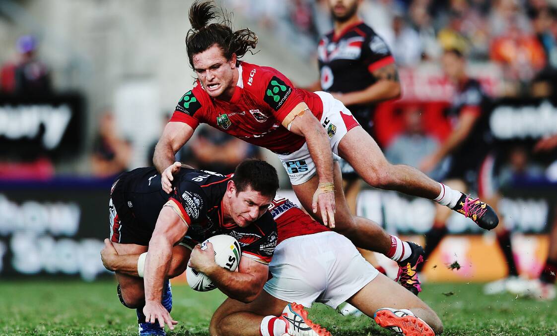 OUTDONE: Dragons coach Paul McGregor said his side lacked mental toughness in their 26-10 loss to the Warriors on Sunday. Picture: Getty Images